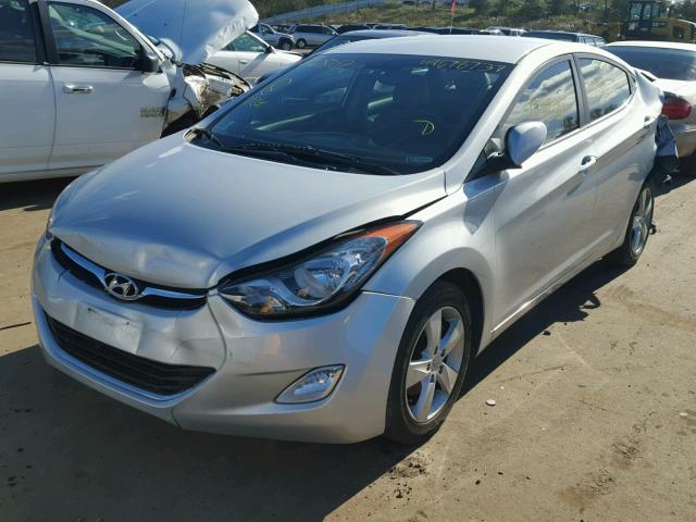 KMHDH4AE3CU253544 - 2012 HYUNDAI ELANTRA GL SILVER photo 2