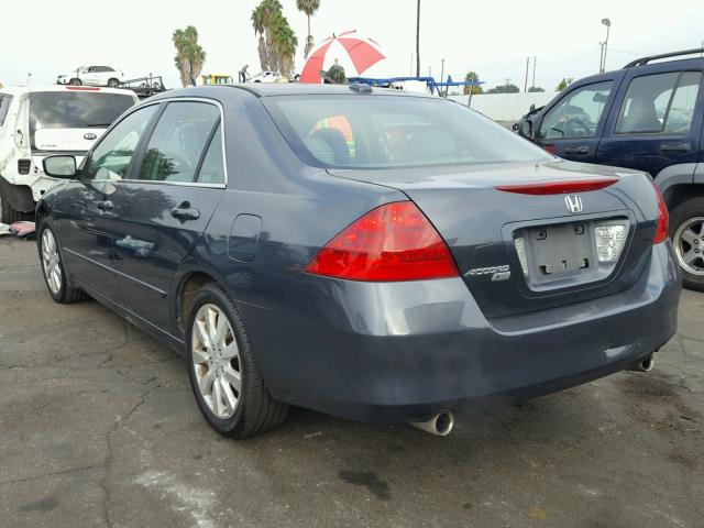 1HGCM66586A051287 - 2006 HONDA ACCORD CHARCOAL photo 3