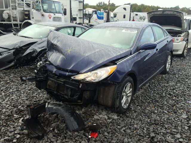 5NPEB4ACXCH446969 - 2012 HYUNDAI SONATA GLS BLUE photo 2