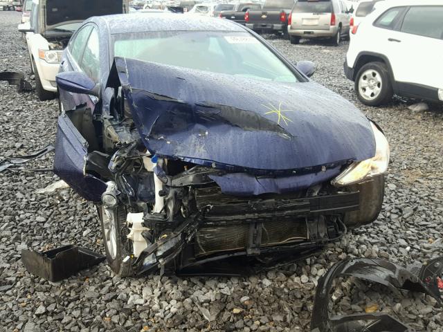 5NPEB4ACXCH446969 - 2012 HYUNDAI SONATA GLS BLUE photo 9