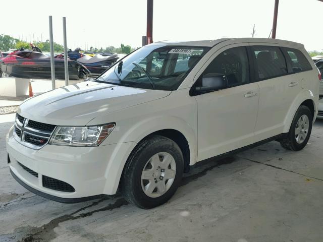 3C4PDCAB9CT389975 - 2012 DODGE JOURNEY WHITE photo 2