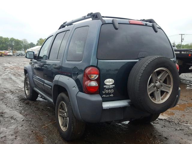 1J4GL38K55W723001 - 2005 JEEP LIBERTY RE GREEN photo 3