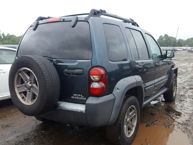 1J4GL38K55W723001 - 2005 JEEP LIBERTY RE GREEN photo 4