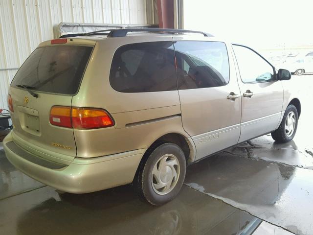 4T3ZF13C4YU252942 - 2000 TOYOTA SIENNA LE BEIGE photo 4