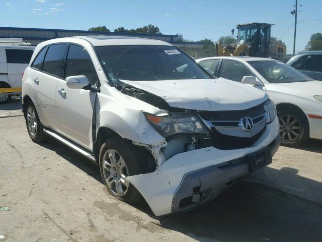 2HNYD28497H514200 - 2007 ACURA MDX TECHNO WHITE photo 1