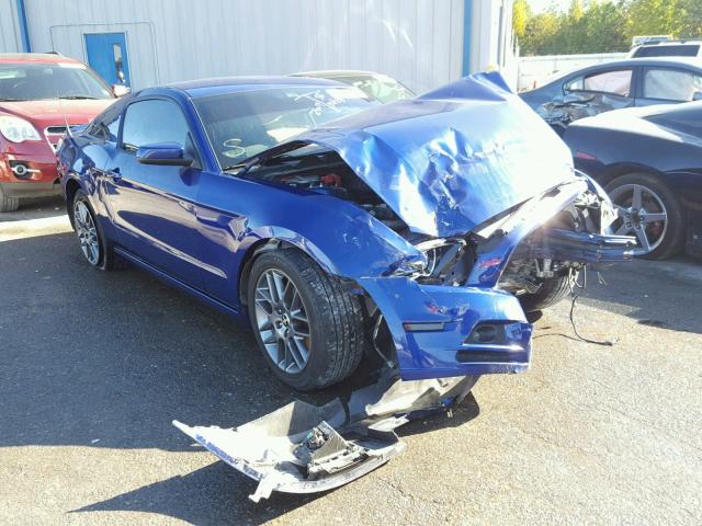 1ZVBP8AM7E5215063 - 2014 FORD MUSTANG BLUE photo 1