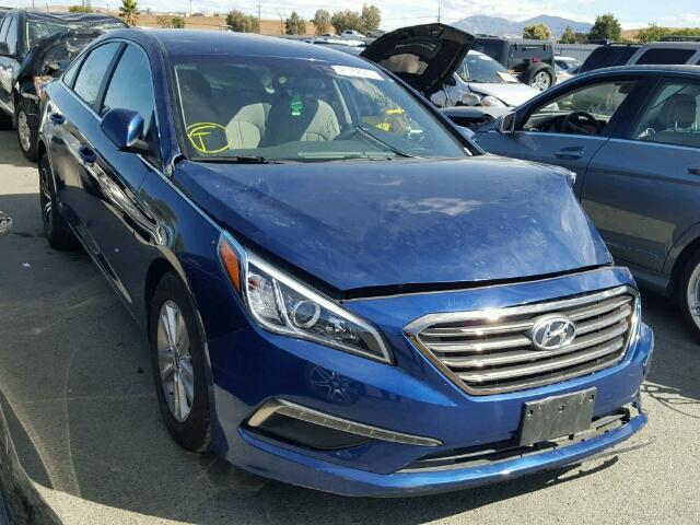 5NPE24AF6FH031209 - 2015 HYUNDAI SONATA SE BLUE photo 1