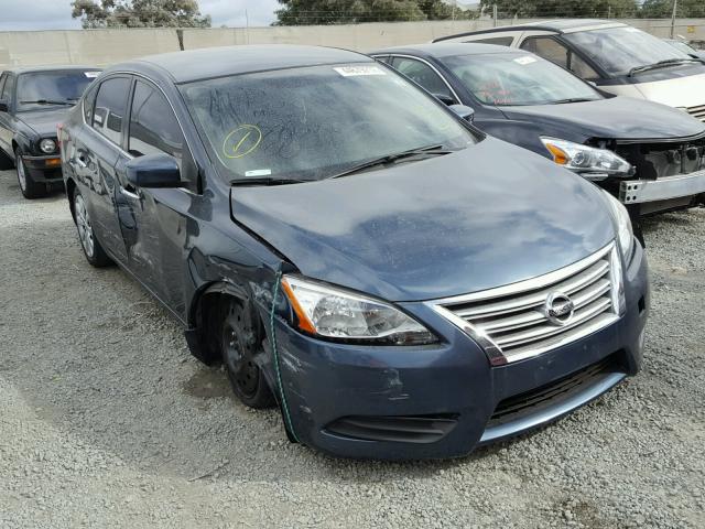 3N1AB7AP3DL799674 - 2013 NISSAN SENTRA S TEAL photo 1