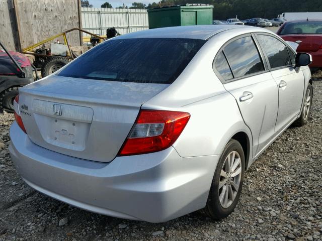 19XFB2F94CE045458 - 2012 HONDA CIVIC EXL SILVER photo 4