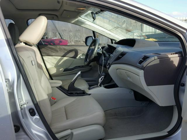 19XFB2F94CE045458 - 2012 HONDA CIVIC EXL SILVER photo 5