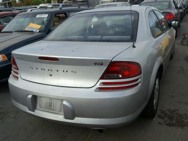 1B3EL46T25N612105 - 2005 DODGE STRATUS SX SILVER photo 4