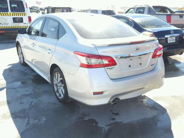 3N1AB7AP7EY232193 - 2014 NISSAN SENTRA S SILVER photo 3