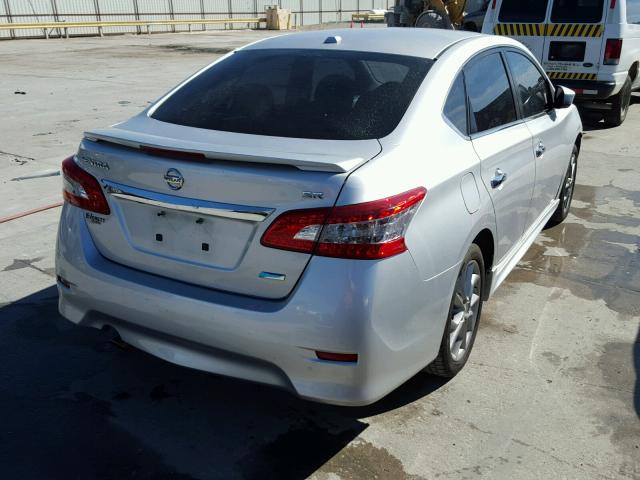 3N1AB7AP7EY232193 - 2014 NISSAN SENTRA S SILVER photo 4