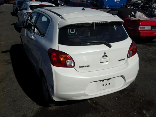 ML32A3HJ2FH031946 - 2015 MITSUBISHI MIRAGE DE WHITE photo 3