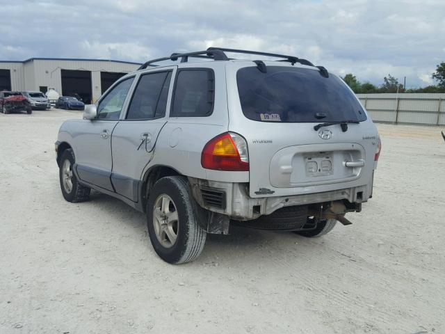 KM8SC13D34U666722 - 2004 HYUNDAI SANTA FE G SILVER photo 3