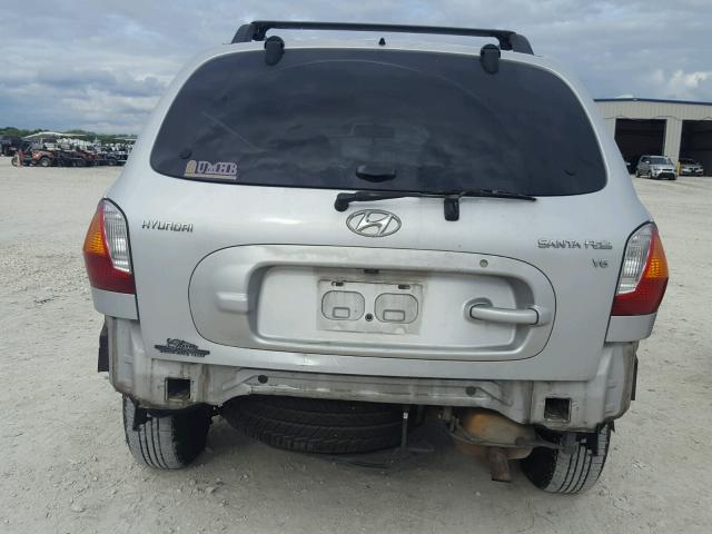 KM8SC13D34U666722 - 2004 HYUNDAI SANTA FE G SILVER photo 9