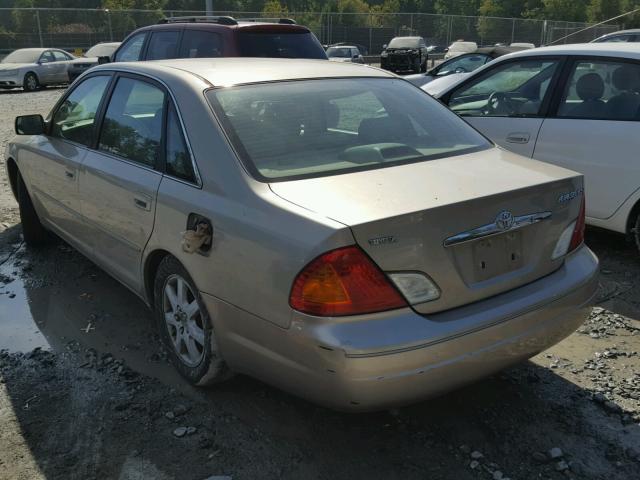 4T1BF28B8YU009294 - 2000 TOYOTA AVALON XL GOLD photo 3