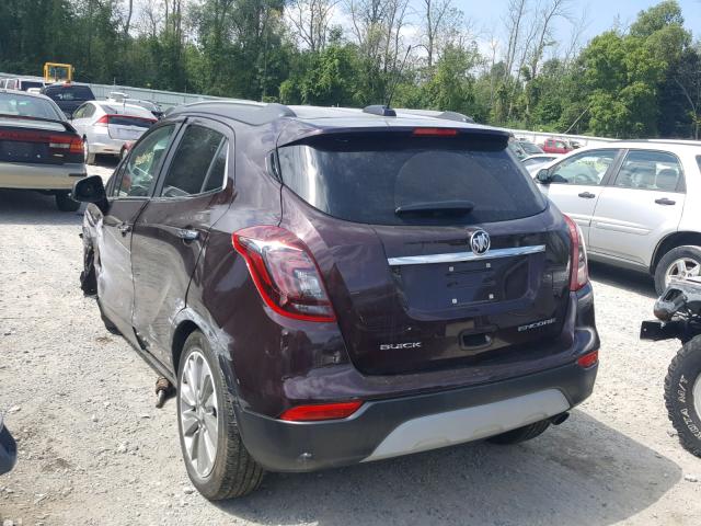 KL4CJASB6HB125108 - 2017 BUICK ENCORE PRE RED photo 3