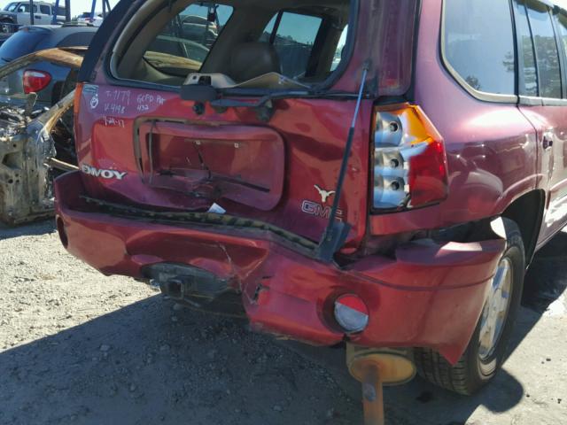 1GKDS13S922294198 - 2002 GMC ENVOY RED photo 9