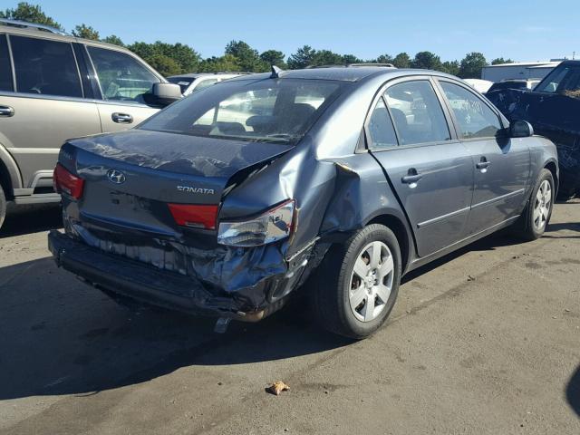 5NPET46C09H567945 - 2009 HYUNDAI SONATA GLS GRAY photo 4