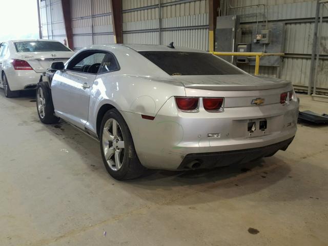 2G1FB1E38C9202598 - 2012 CHEVROLET CAMARO LT SILVER photo 3