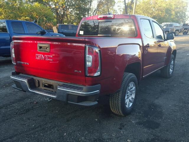 1GTG5CEN4H1248599 - 2017 GMC CANYON SLE RED photo 4