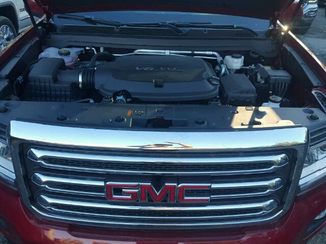 1GTG5CEN4H1248599 - 2017 GMC CANYON SLE RED photo 7