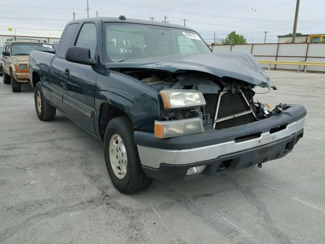 2GCEC19V541134157 - 2004 CHEVROLET SILVERADO GREEN photo 1