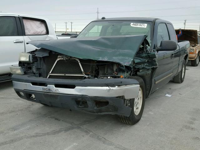 2GCEC19V541134157 - 2004 CHEVROLET SILVERADO GREEN photo 2