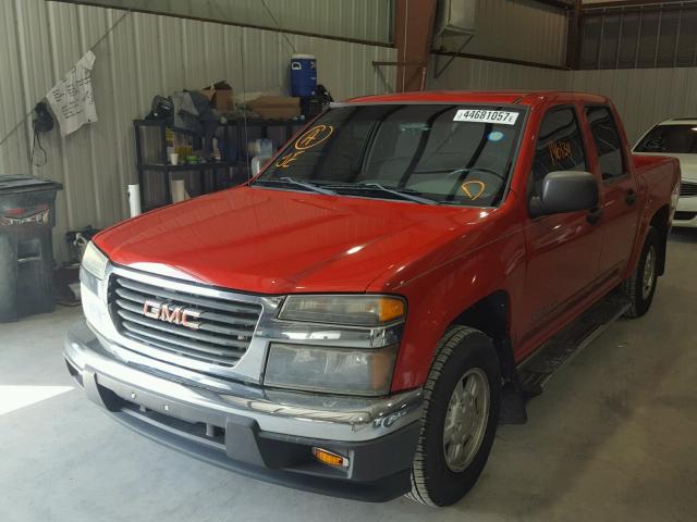 1GTCS136448118119 - 2004 GMC CANYON RED photo 2