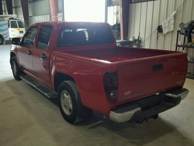 1GTCS136448118119 - 2004 GMC CANYON RED photo 3