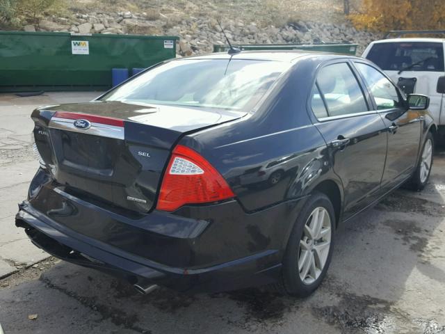 3FAHP0JG5BR226280 - 2011 FORD FUSION SEL BLACK photo 4