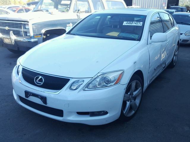 JTHBE96S870027558 - 2007 LEXUS GS 350 WHITE photo 2