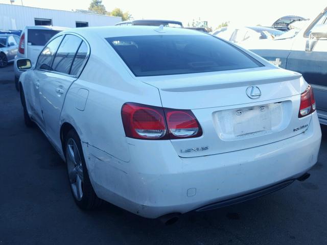 JTHBE96S870027558 - 2007 LEXUS GS 350 WHITE photo 3