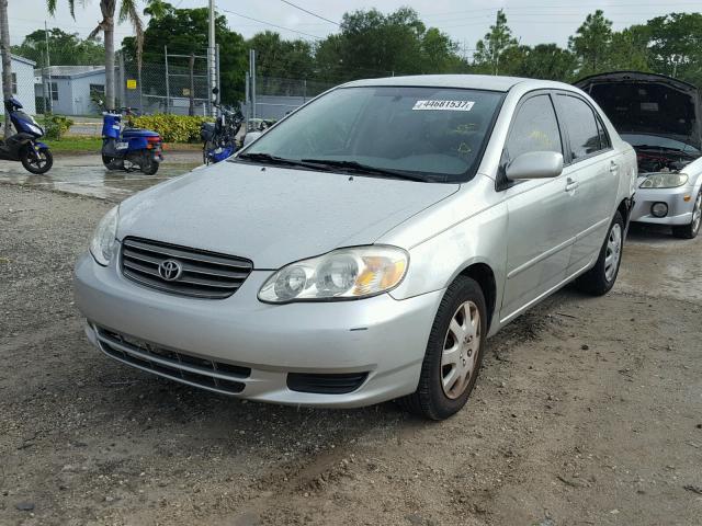 JTDBR32E732015919 - 2003 TOYOTA COROLLA GRAY photo 2