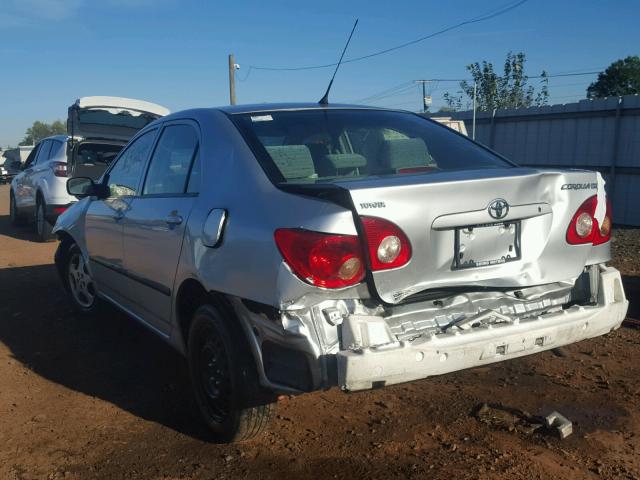 JTDBR32E970130765 - 2007 TOYOTA COROLLA CE SILVER photo 3