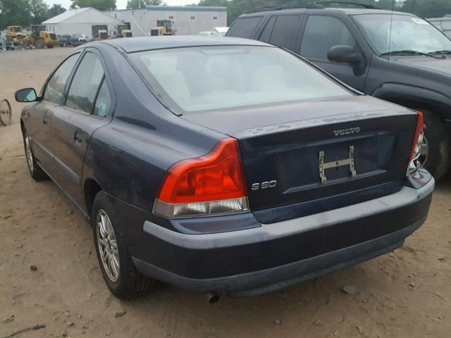 YV1RS61T442343556 - 2004 VOLVO S60 Bleu photo 3