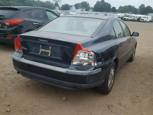 YV1RS61T442343556 - 2004 VOLVO S60 Bleu photo 4