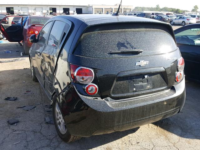 1G1JA6SHXC4120157 - 2012 CHEVROLET SONIC LS BLACK photo 3