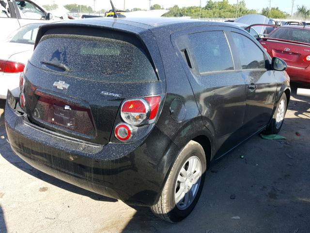 1G1JA6SHXC4120157 - 2012 CHEVROLET SONIC LS BLACK photo 4