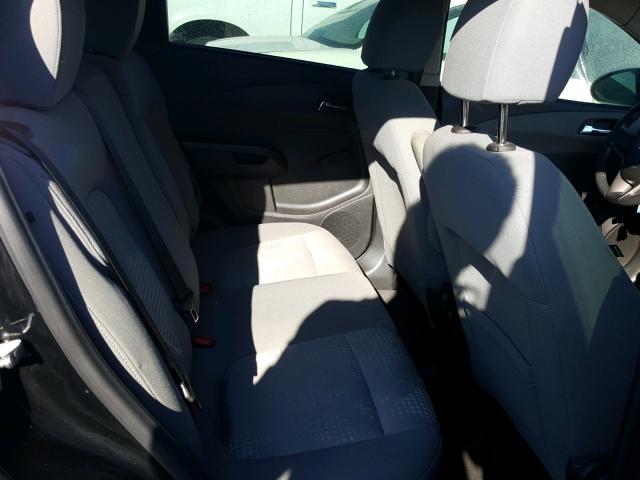 1G1JA6SHXC4120157 - 2012 CHEVROLET SONIC LS BLACK photo 6