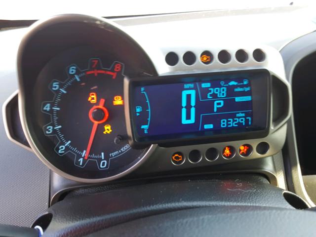 1G1JA6SHXC4120157 - 2012 CHEVROLET SONIC LS BLACK photo 8