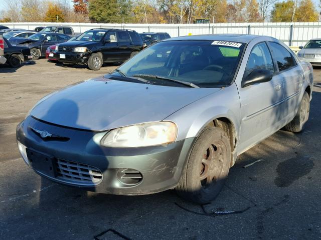 1C3EL56U11N606100 - 2001 CHRYSLER SEBRING SILVER photo 2