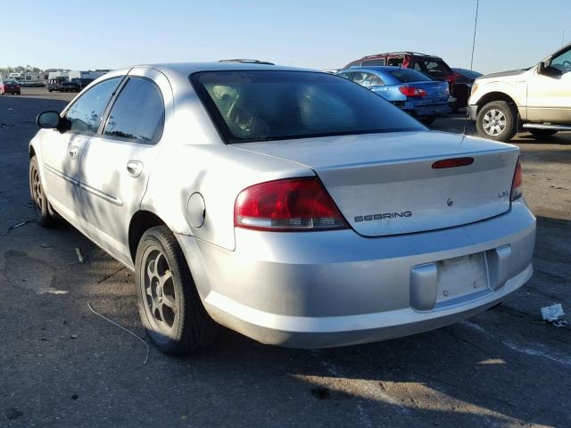 1C3EL56U11N606100 - 2001 CHRYSLER SEBRING SILVER photo 3