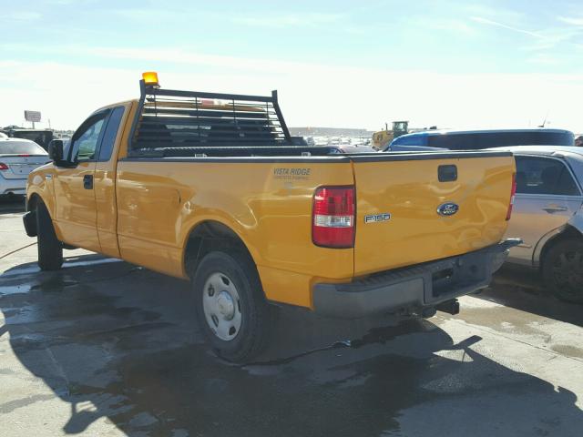 1FTVF12508KE27438 - 2008 FORD F150 YELLOW photo 3