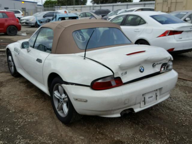 WBACN33441LM03409 - 2001 BMW Z3 2.5 WHITE photo 3