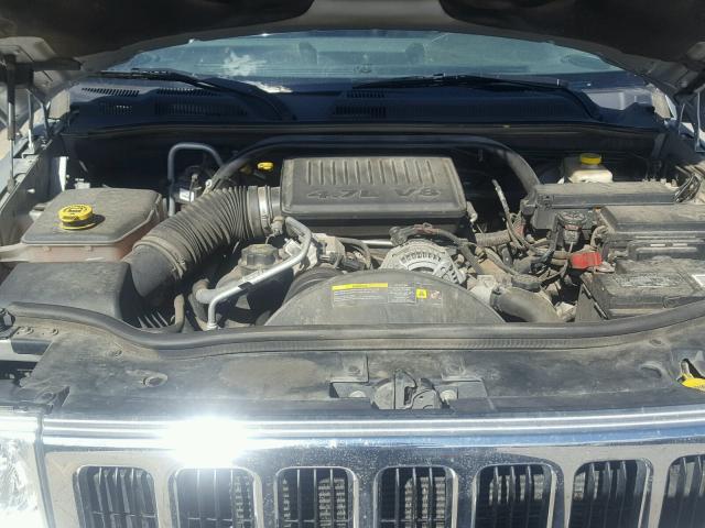 1J8HG58NX6C364728 - 2006 JEEP COMMANDER SILVER photo 7