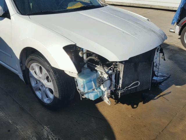 1N4BA41E78C819286 - 2008 NISSAN MAXIMA SE WHITE photo 9