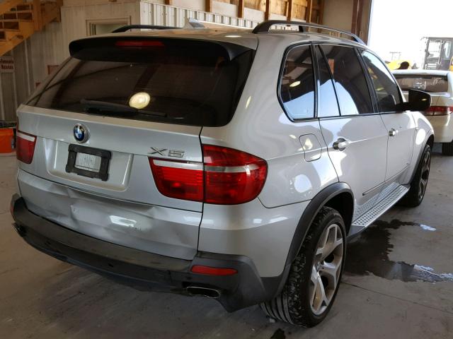 5UXFE83569L171444 - 2009 BMW X5 XDRIVE4 GRAY photo 4