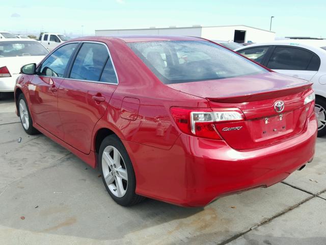 4T1BF1FK6EU808189 - 2014 TOYOTA CAMRY L RED photo 3